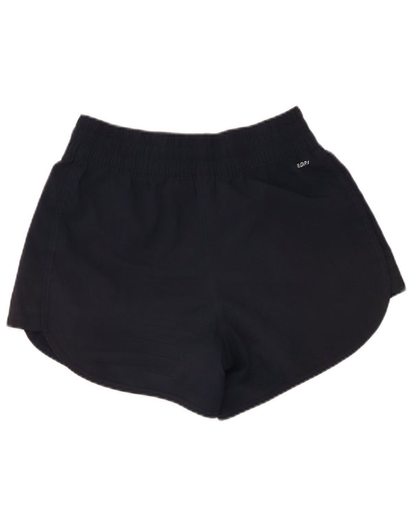 New Balance Womens Sport Shorts UK 10 Small  Navy Blue Polyester