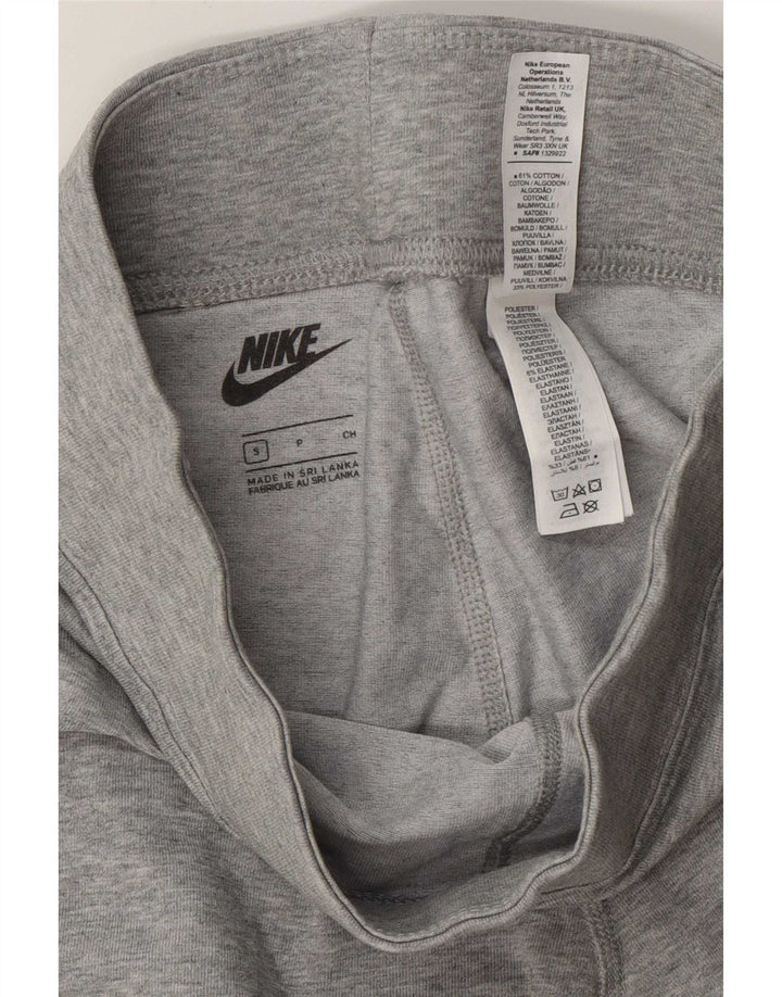 Nike Womens Graphic Leggings UK 10 Small Grey Cotton