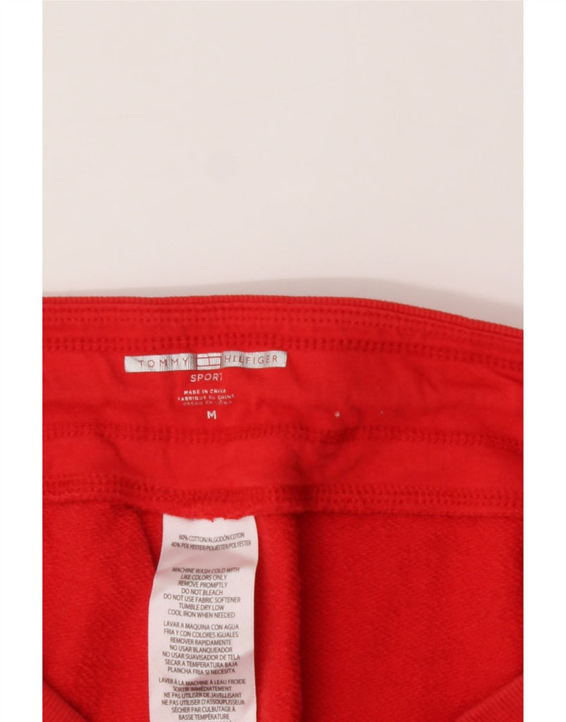 TOMMY HILFIGER Womens Sport Shorts UK 14 Medium Red Cotton Vintage Tommy Hilfiger and Second-Hand Tommy Hilfiger from Messina Hembry 