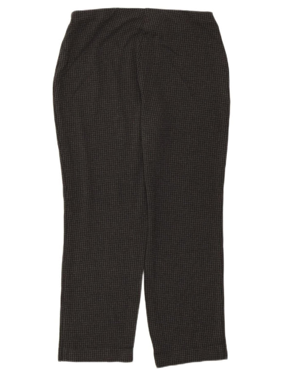 Marks & Spencer Womens Cropped Trousers UK 12 Medium W30 L26 Grey