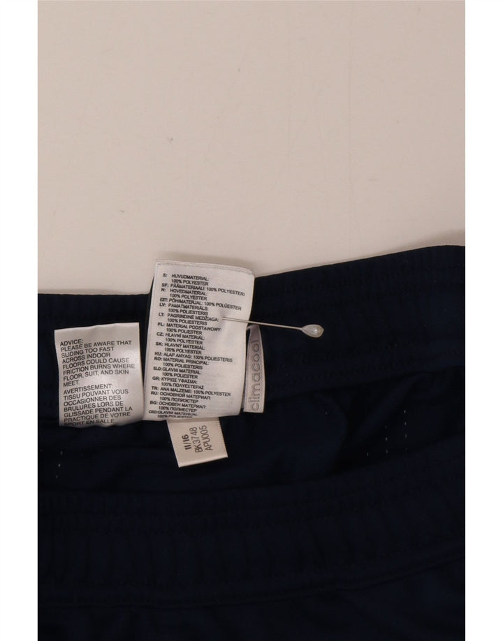 Adidas Mens Tracksuit Trousers Medium  Navy Blue Polyester