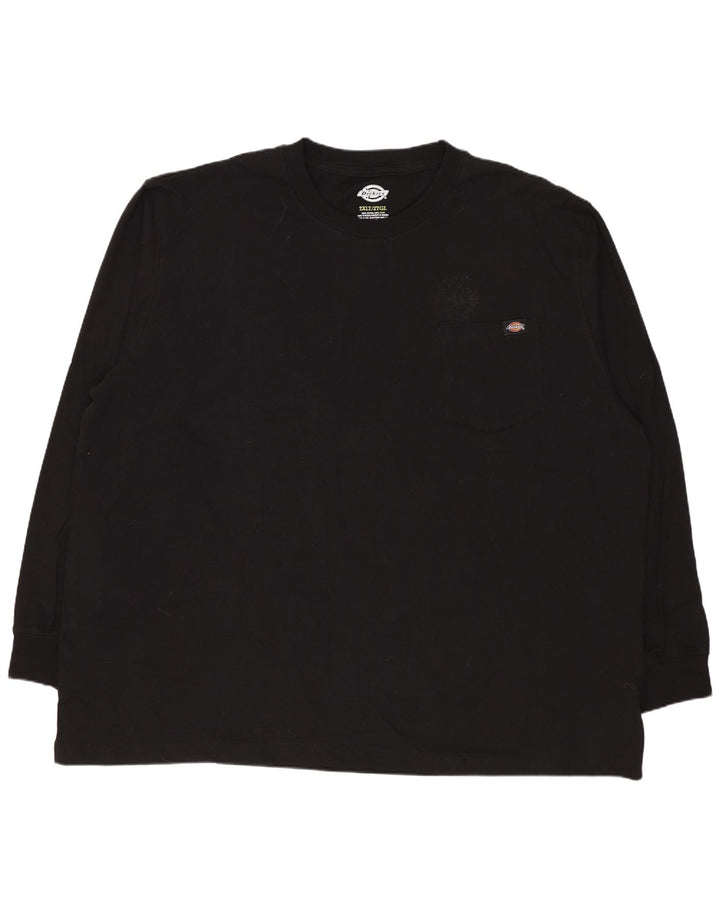 Dickies Mens Top Long Sleeve 2XL Black Cotton