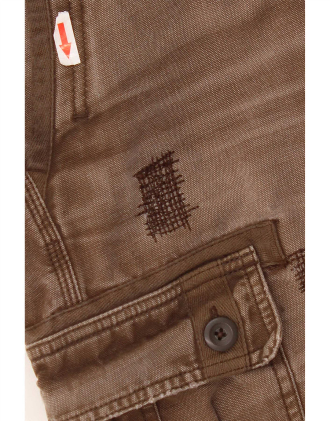 Carhartt Mens Crop Straight Cargo Trousers W36 L26 Brown