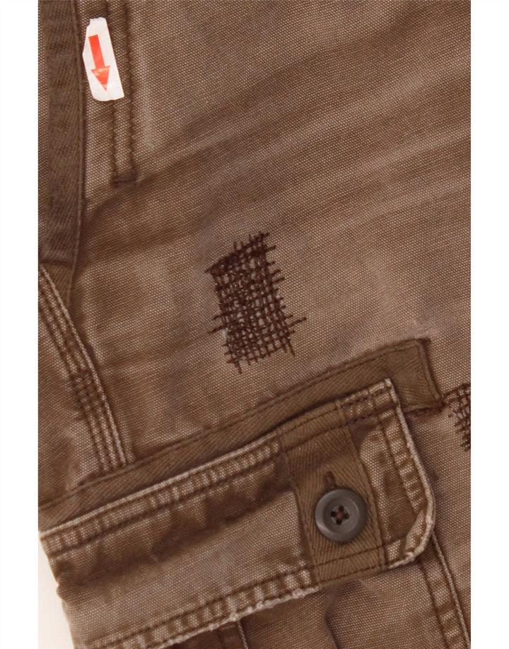 Carhartt Mens Crop Straight Cargo Trousers W36 L26 Brown