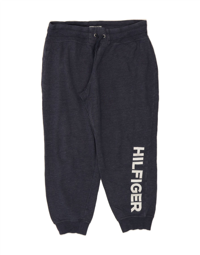 TOMMY HILFIGER Womens Tracksuit Trousers Joggers UK 18 XL  Navy Blue Vintage Tommy Hilfiger and Second-Hand Tommy Hilfiger from Messina Hembry 