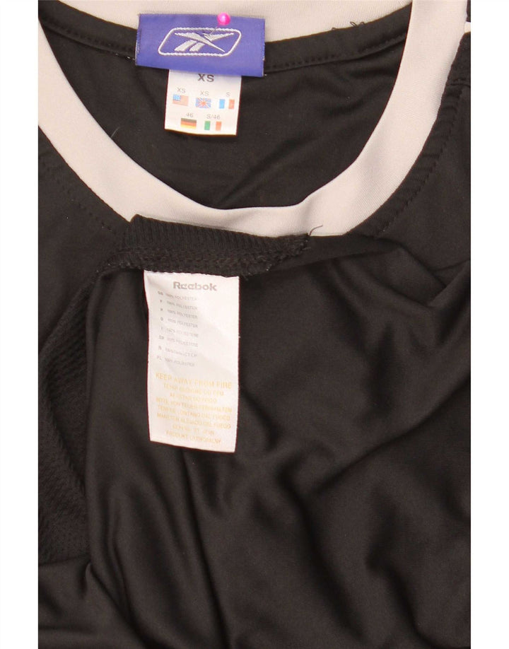 Reebok Mens Graphic Vest Top XS Black Colourblock Polyester