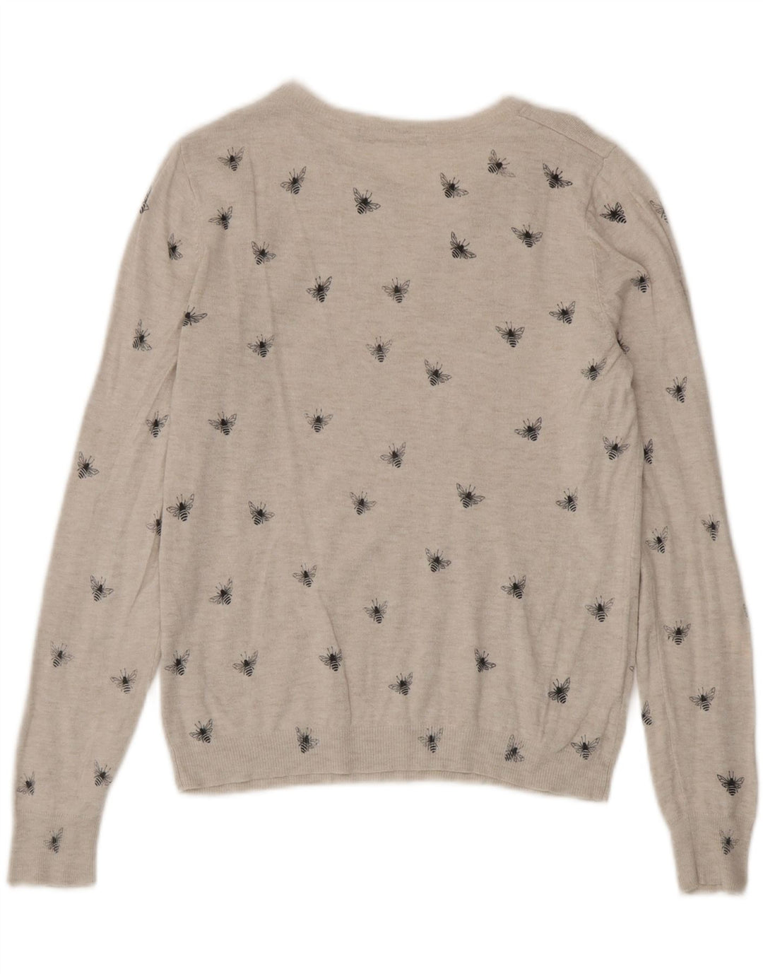 Marks & Spencer Womens Boat Neck Jumper Sweater UK 8 Small Grey