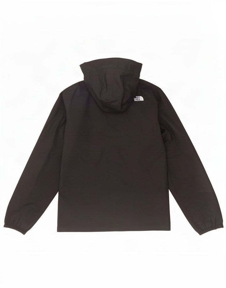 The North Face Girls Hooded Rain Jacket 9-10 Years Medium Black Polyester