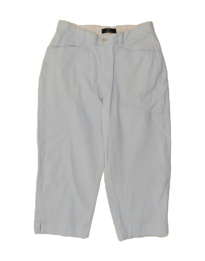 LEE Womens Khakis High Waist Capri Trousers US 8 Medium W28 L18 Blue Vintage Lee and Second-Hand Lee from Messina Hembry 