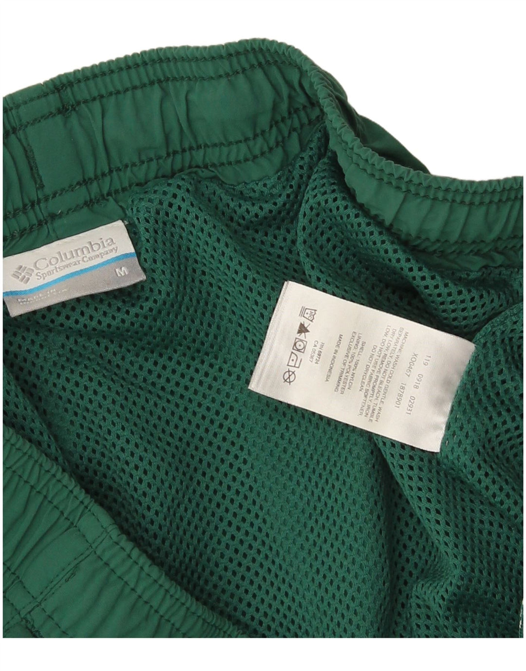 Columbia Mens Swimming Shorts Medium  Green Nylon