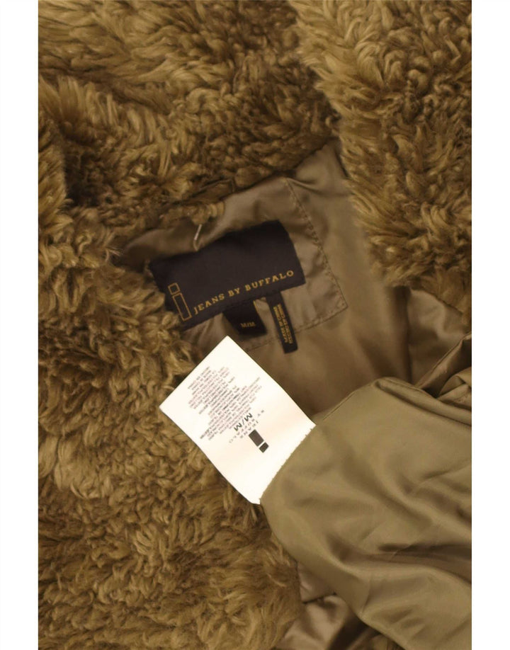 Buffalo Womens Padded Jacket UK 12 Medium Khaki Polyester