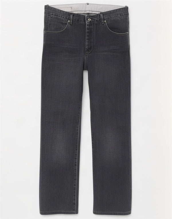 Massimo Dutti Mens Straight Jeans EU 44 Large W34 L30 Navy Blue