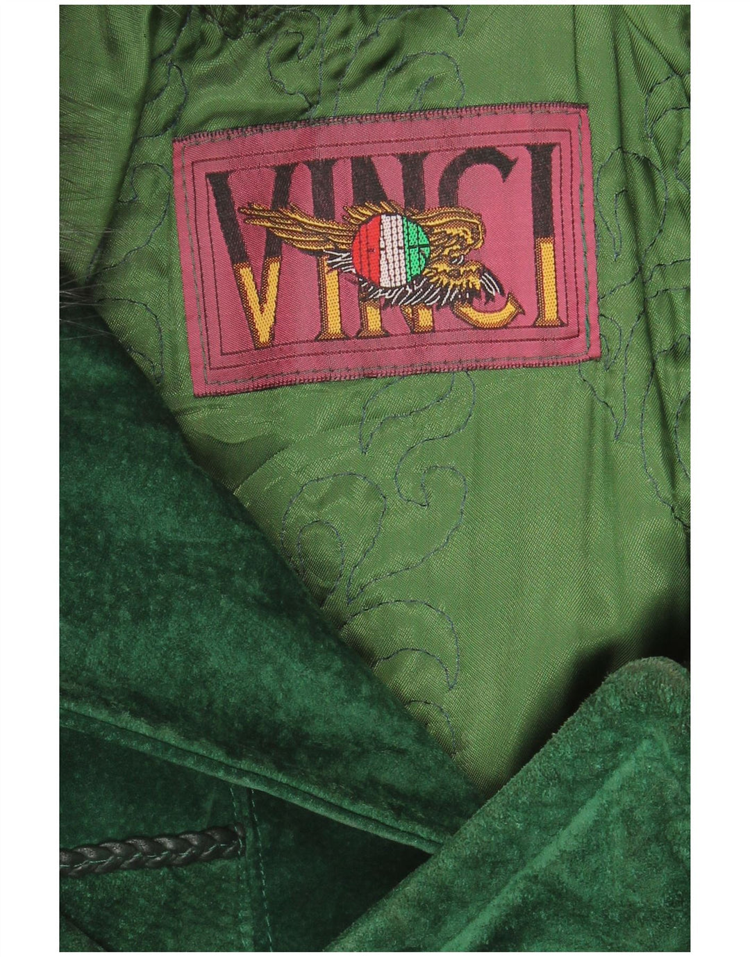 Vinci Womens Oversized Suede Overcoat UK 18 XL Green