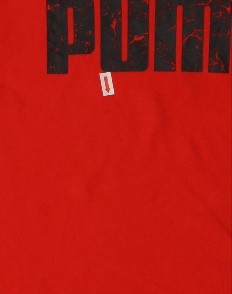 PUMA Boys Graphic T-Shirt Top 13-14 Years Red Cotton | Vintage Puma | Thrift | Second-Hand Puma | Used Clothing | Messina Hembry 