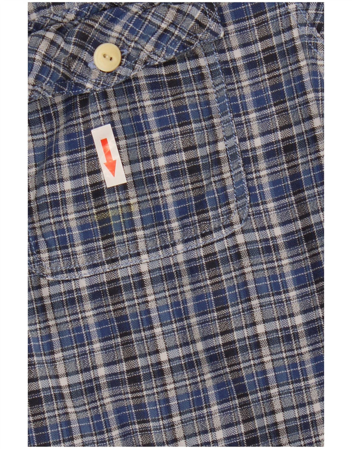 Fat Face Mens Classic Fit Flannel Shirt Medium Blue Check Cotton