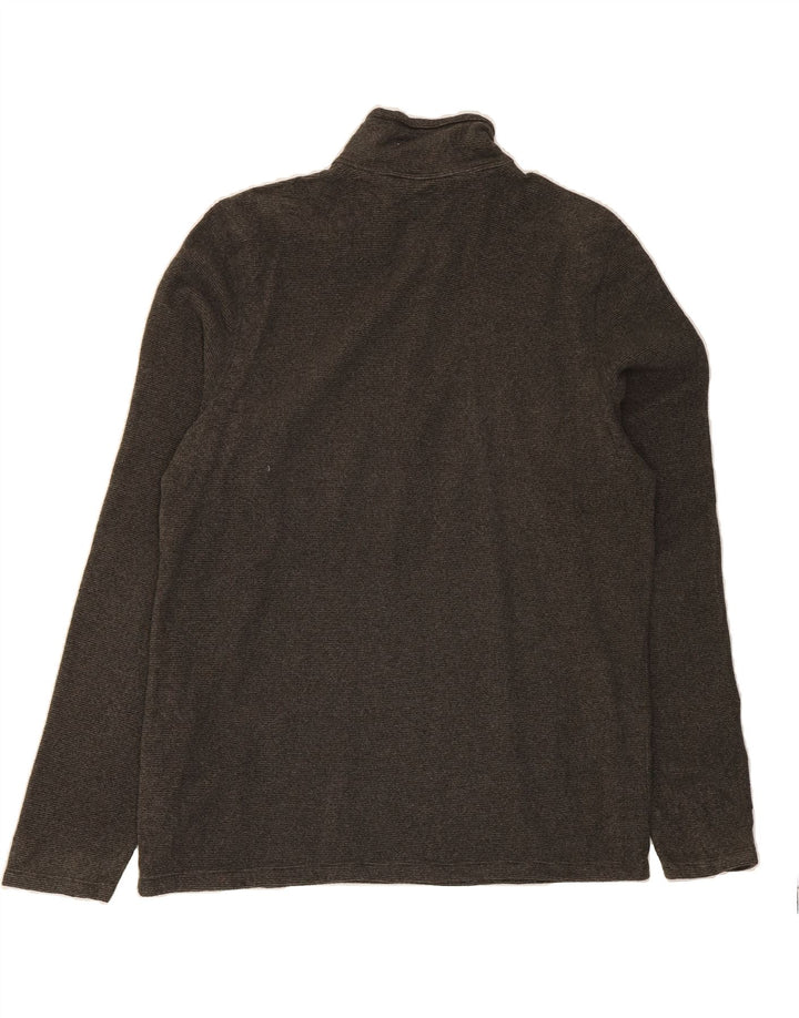 L.L.BEAN Mens Slightly Fitted Top Long Sleeve Large Grey Pinstripe Vintage L.L.Bean and Second-Hand L.L.Bean from Messina Hembry 