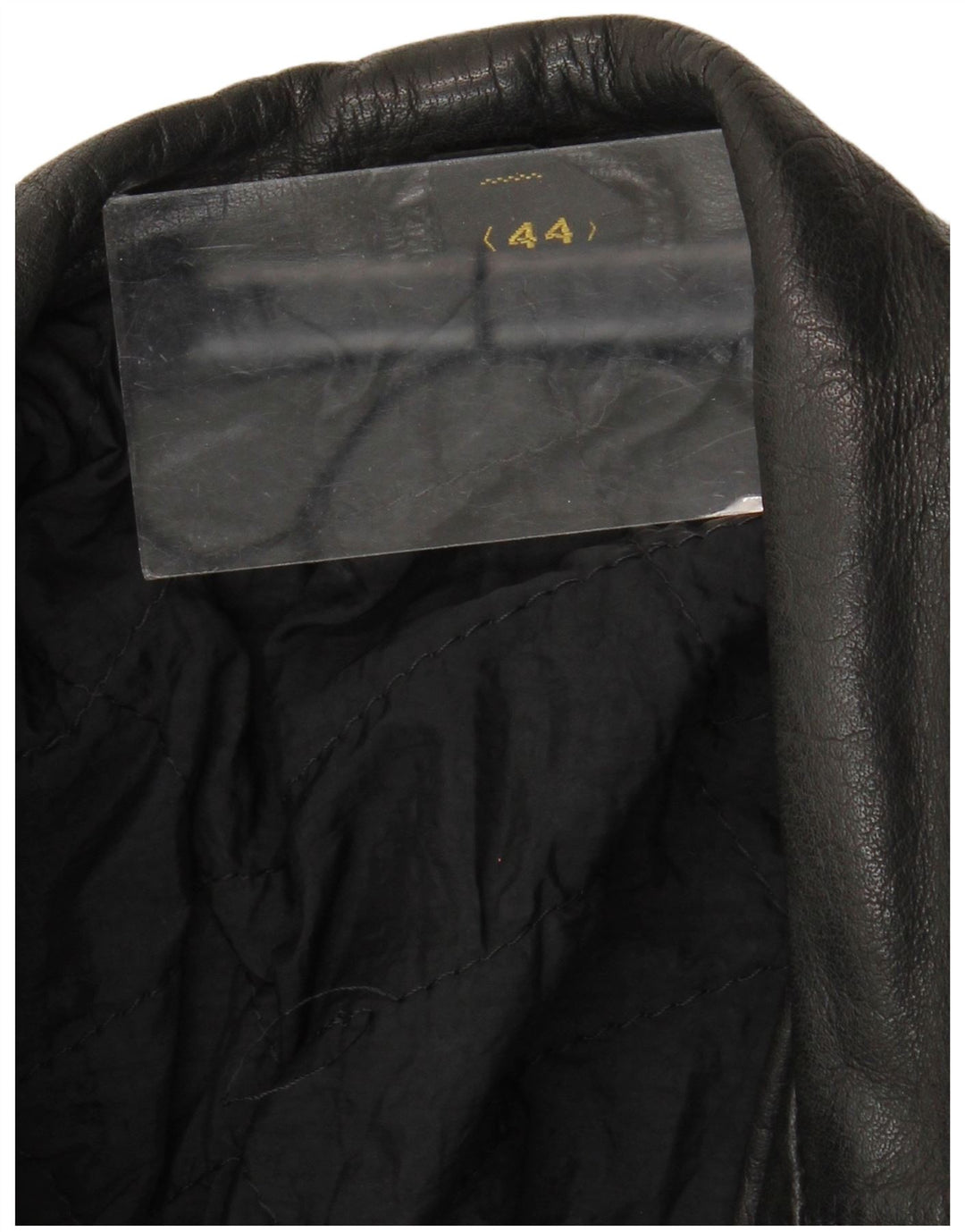 Vintage Mens Leather Biker Jacket IT 44 XS Black