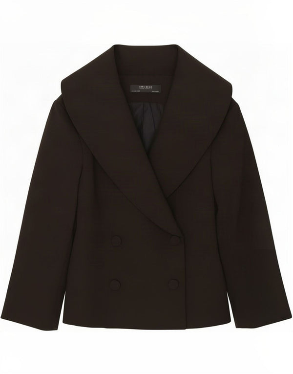 Zara Womens Blazer Jacket UK 12 Medium Black Polyester