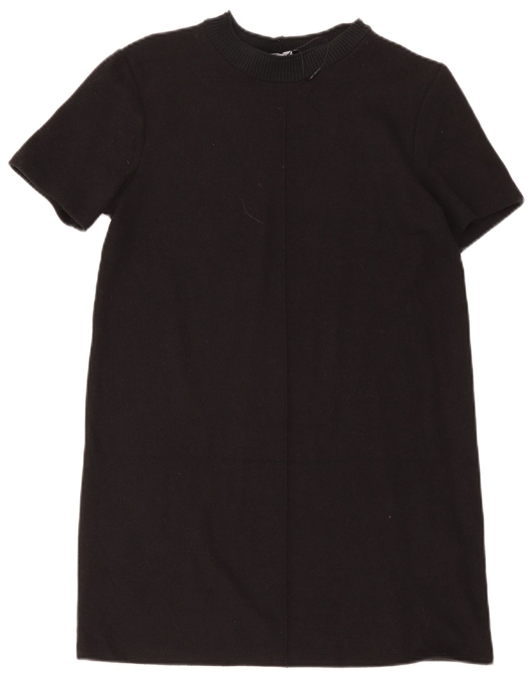 Zara Womens Shift Dress UK 12 Medium Black Cotton