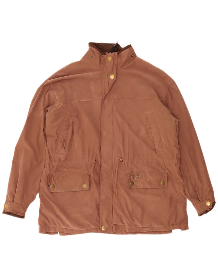 Musto Mens Windbreaker Jacket UK 40 Large Brown Polyester