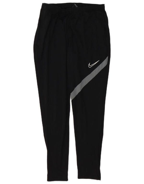 Nike Mens Dri Fit Tracksuit Trousers Large Black Colourblock Polyester