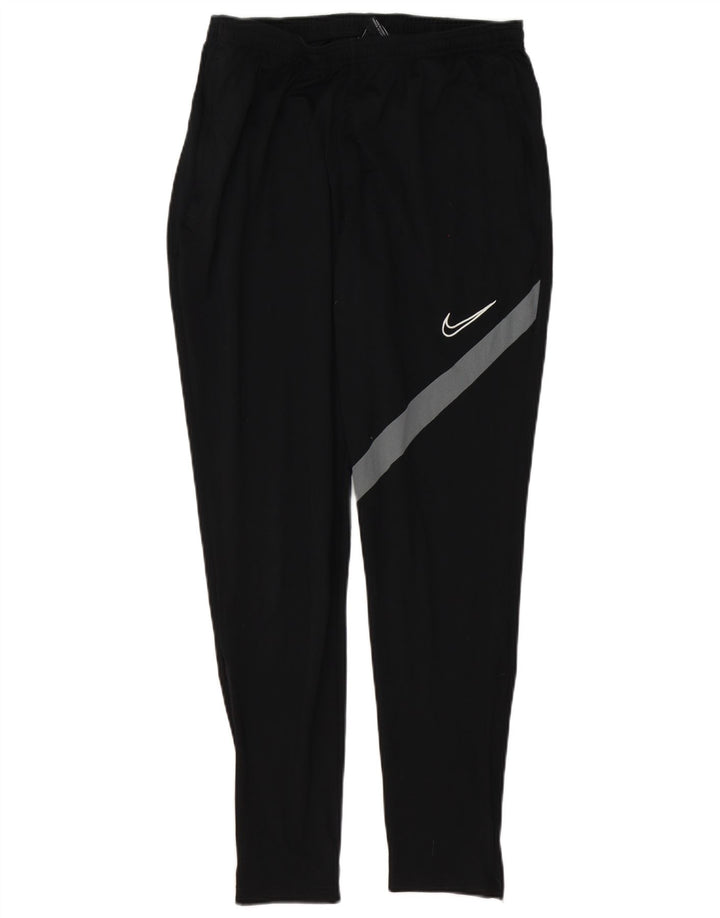 Nike Mens Dri Fit Tracksuit Trousers Large Black Colourblock Polyester