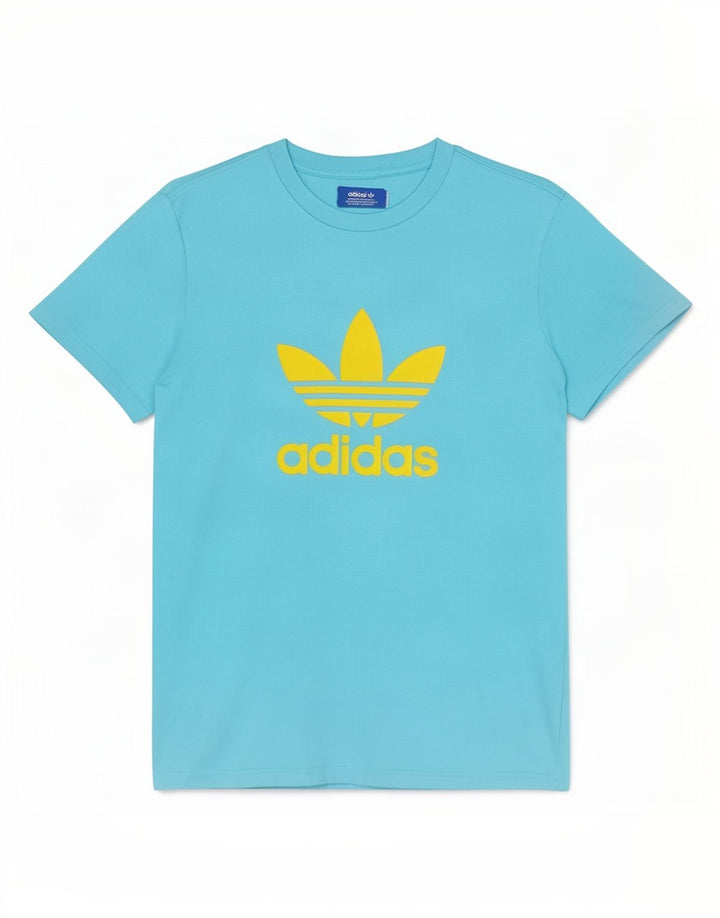 Adidas Mens Graphic T-Shirt Top Medium Blue Cotton
