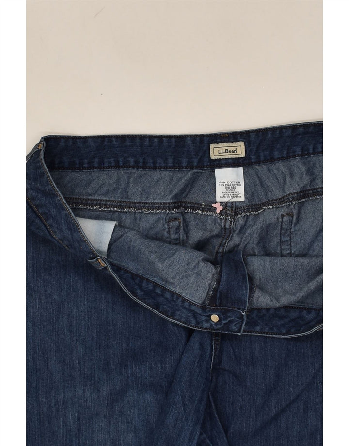 L.L.BEAN Womens Denim Shorts W40 2XL Navy Blue Cotton | Vintage L.L.Bean | Thrift | Second-Hand L.L.Bean | Used Clothing | Messina Hembry 