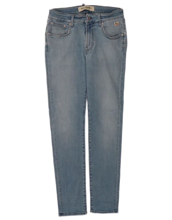 Roy Rogers Womens Slim Jeans W33 L30 Blue Cotton