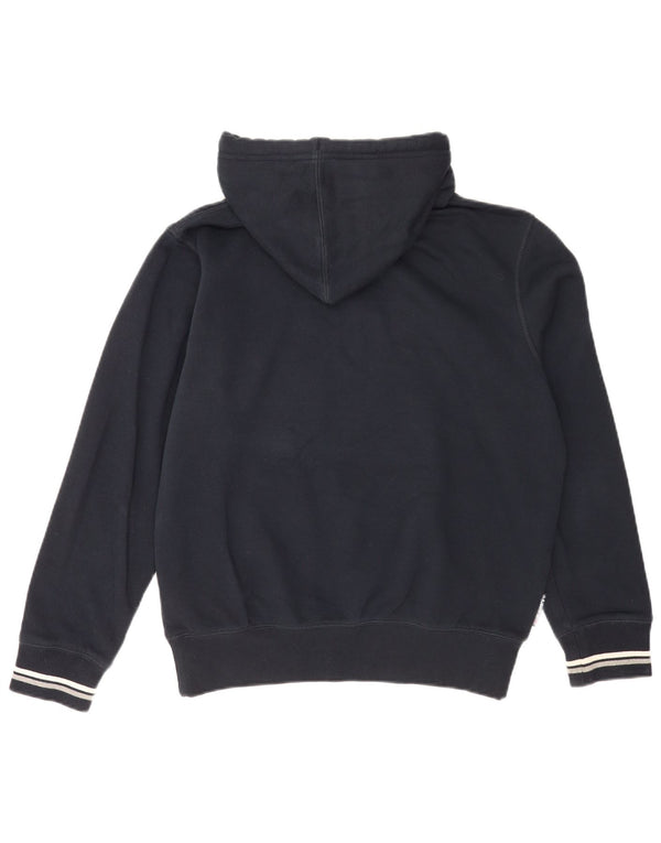 Admiral Mens Graphic Hoodie Jumper Small Navy Blue Cotton