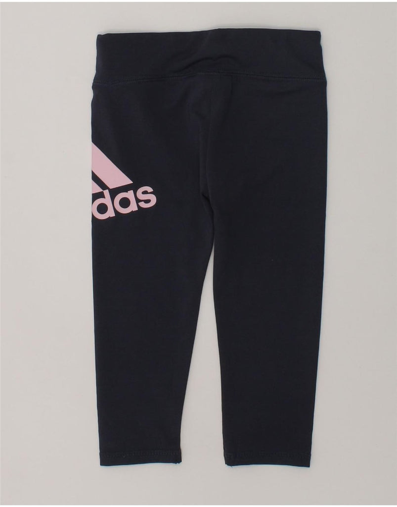 ADIDAS Baby Girls Graphic Trousers 9-12 Months Grey Polyester | Vintage Adidas | Thrift | Second-Hand Adidas | Used Clothing | Messina Hembry 