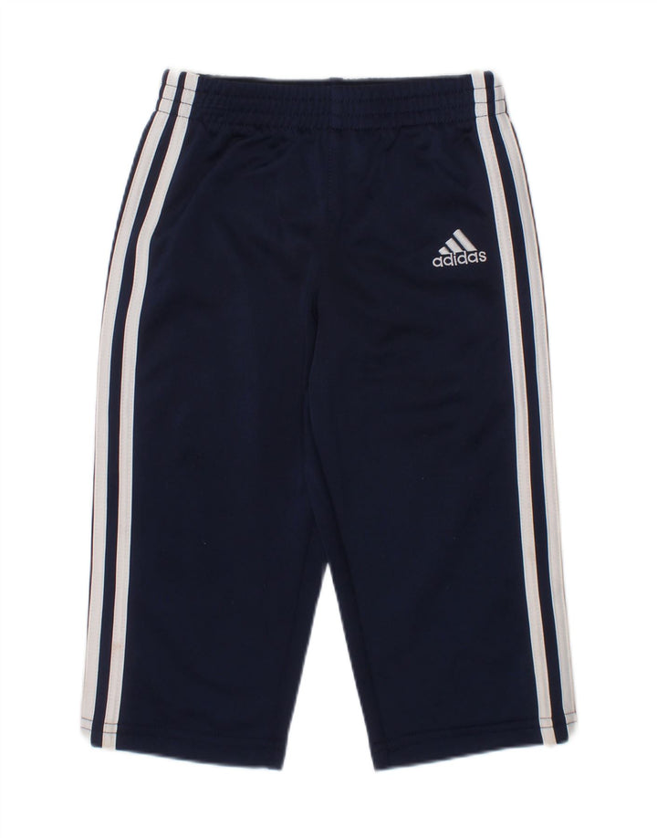 ADIDAS Baby Boys Tracksuit Trousers 12-18 Months  Navy Blue Polyester