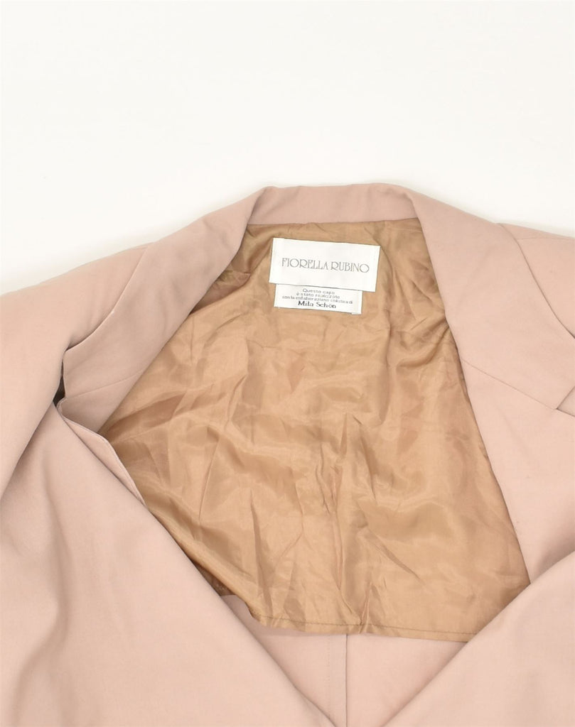 FIORELLA RUBINO Womens 2 Button Blazer Jacket UK 16 Large  Pink | Vintage Fiorella Rubino | Thrift | Second-Hand Fiorella Rubino | Used Clothing | Messina Hembry 