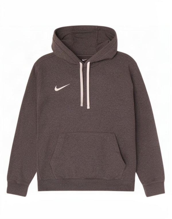 Nike Mens Hoodie Jumper Medium Grey Cotton