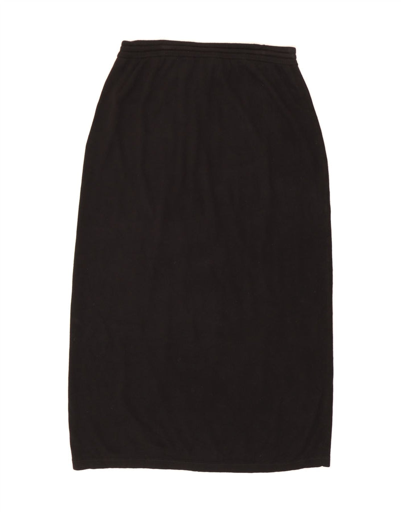 RALPH LAUREN Womens Knit Maxi Skirt XL W36  Black Cotton Vintage Ralph Lauren and Second-Hand Ralph Lauren from Messina Hembry 