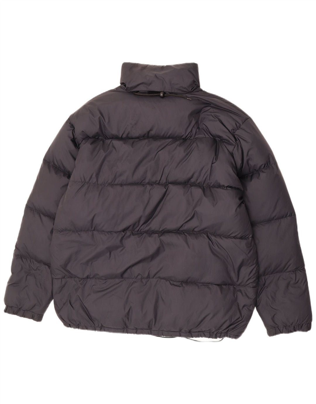 SALEWA Mens Hooded Padded Jacket UK 40 Large Navy Blue Polyamide