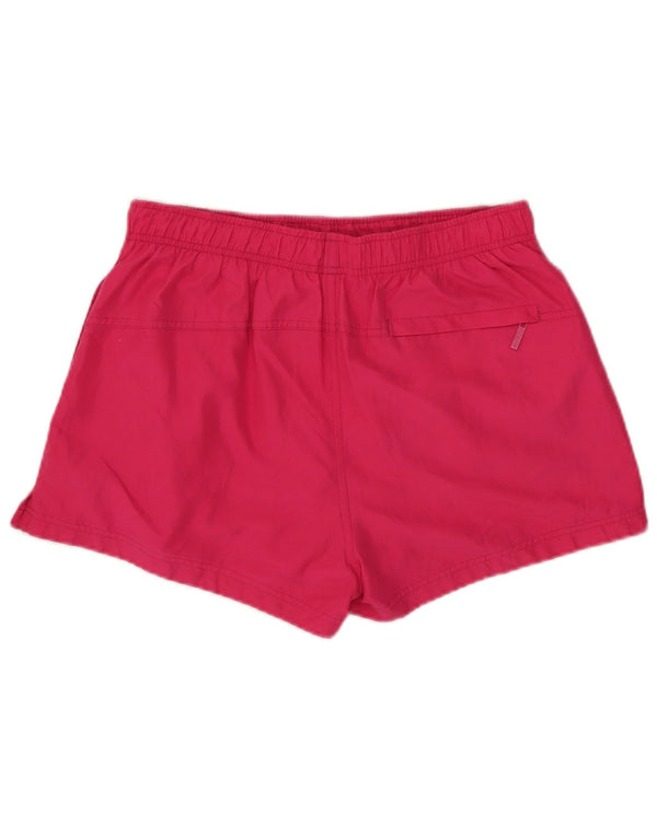 Calvin Klein Womens Graphic Swimming Shorts UK 14 Large Pink Colourblock