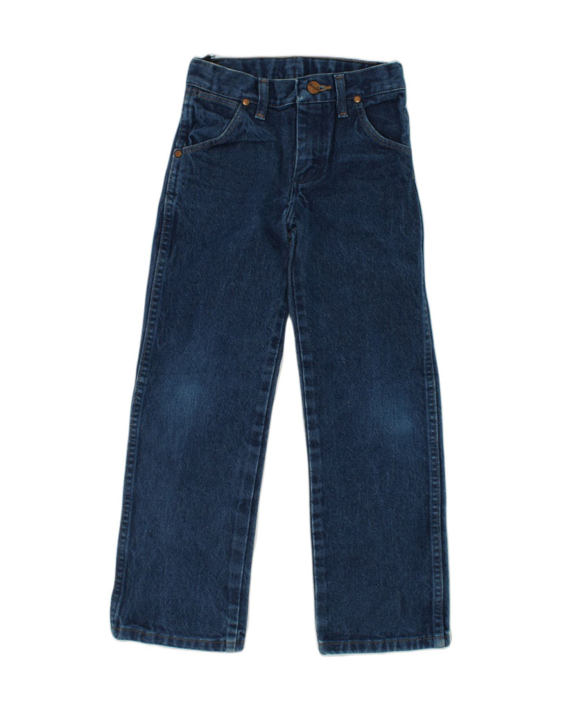 WRANGLER Boys Straight Jeans 7-8 Years W23 L22 Blue Cotton | Vintage Wrangler | Thrift | Second-Hand Wrangler | Used Clothing | Messina Hembry 