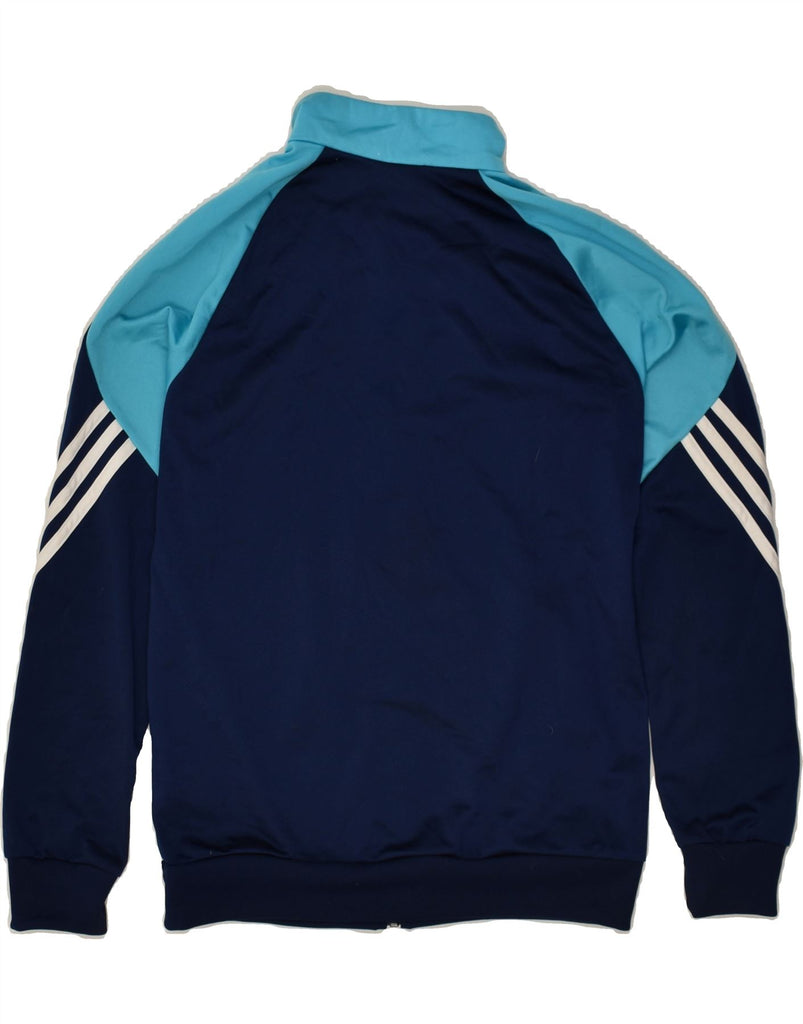 ADIDAS Boys Tracksuit Top Jacket 13-14 Years XL Navy Blue Colourblock | Vintage Adidas | Thrift | Second-Hand Adidas | Used Clothing | Messina Hembry 