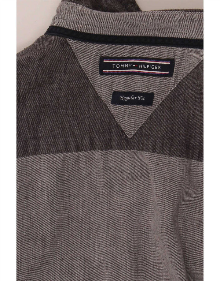 Tommy Hilfiger Mens Regular Fit Shirt Medium Grey