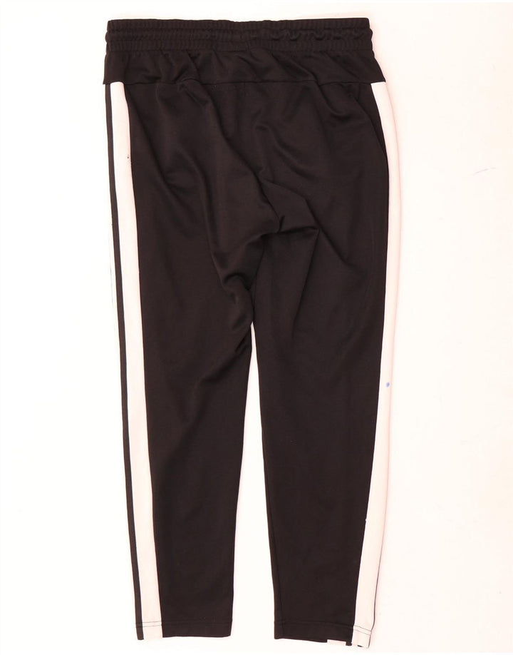Adidas Womens Leggings UK 16/18 Large Black Colourblock Polyester