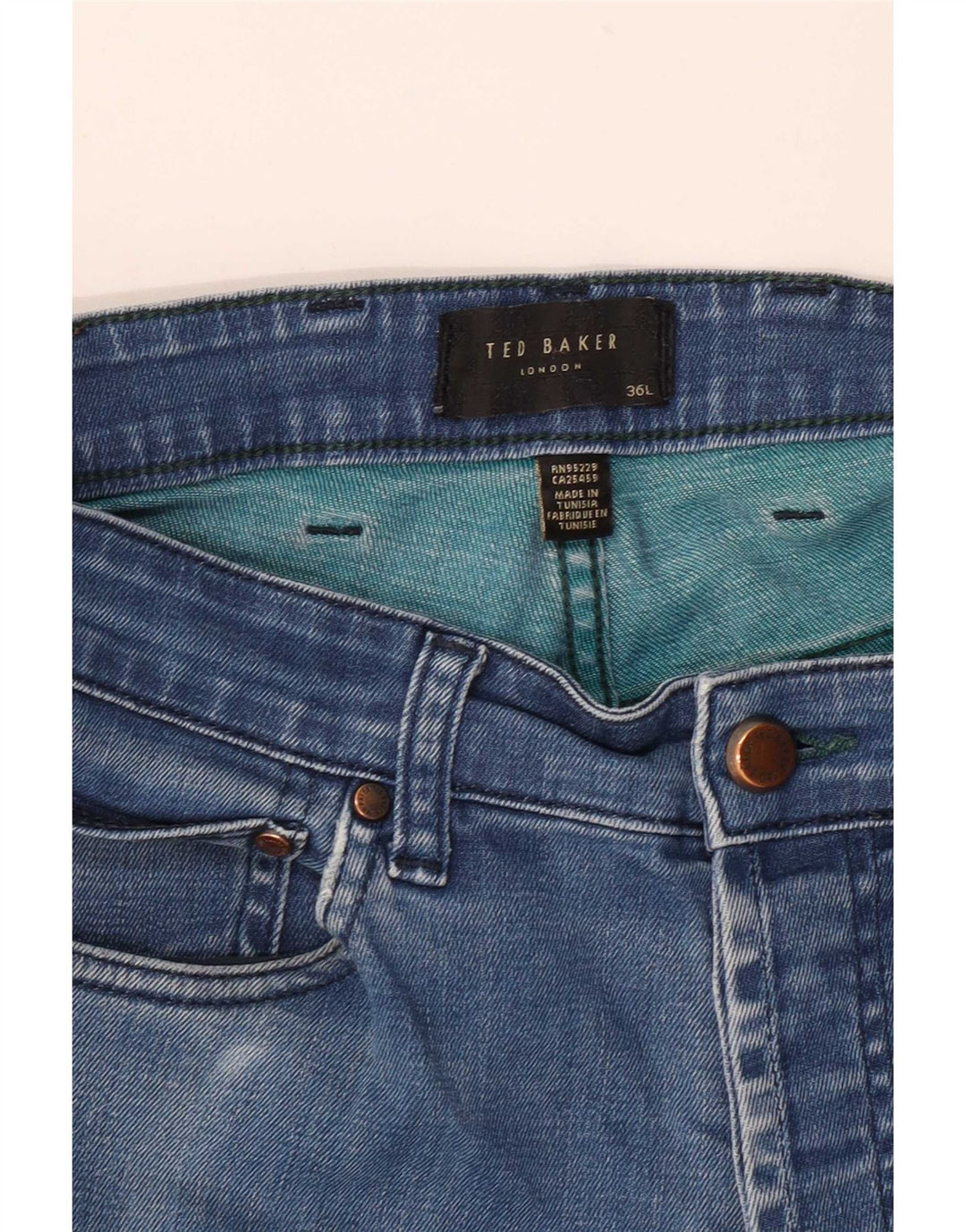 Ted Baker Mens Slim Jeans W36 L33 Blue