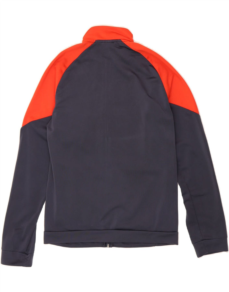 PUMA Boys Graphic Tracksuit Top Jacket 15-16 Years Navy Blue Colourblock Vintage Puma and Second-Hand Puma from Messina Hembry 