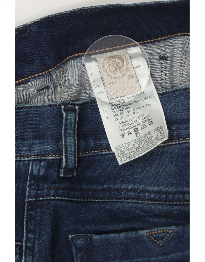 Diesel Womens Skinny Jeans W26 L33 Blue Cotton