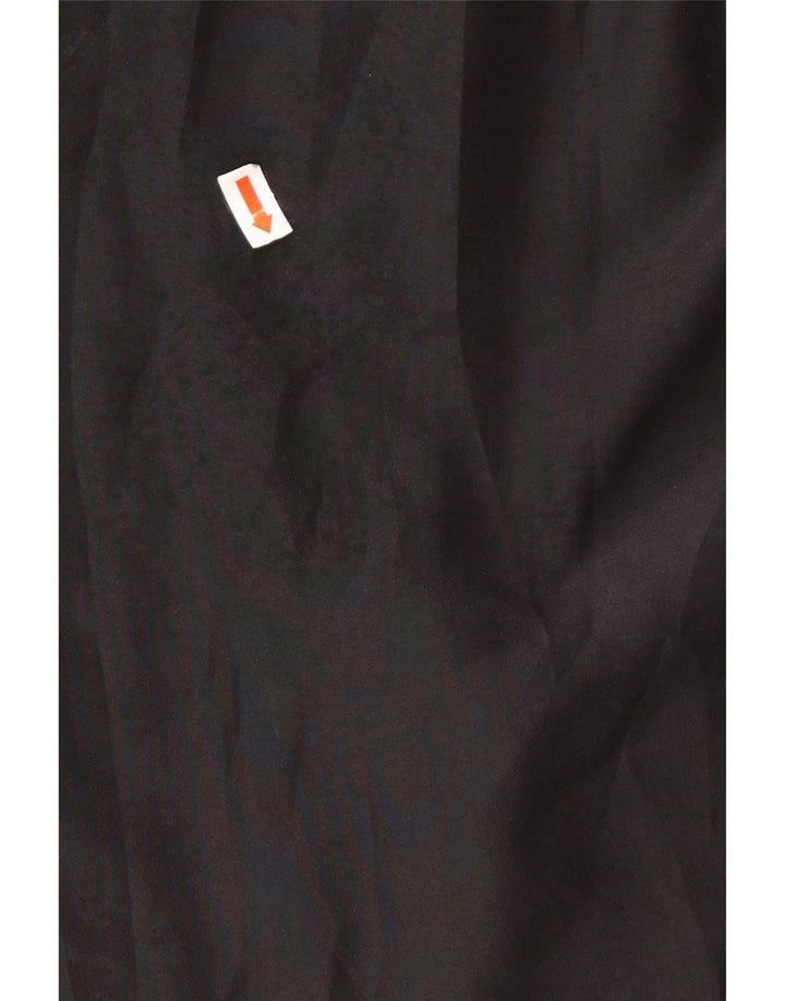 VINTAGE Womens Shirt Blouse IT 46 Large Black Polyester