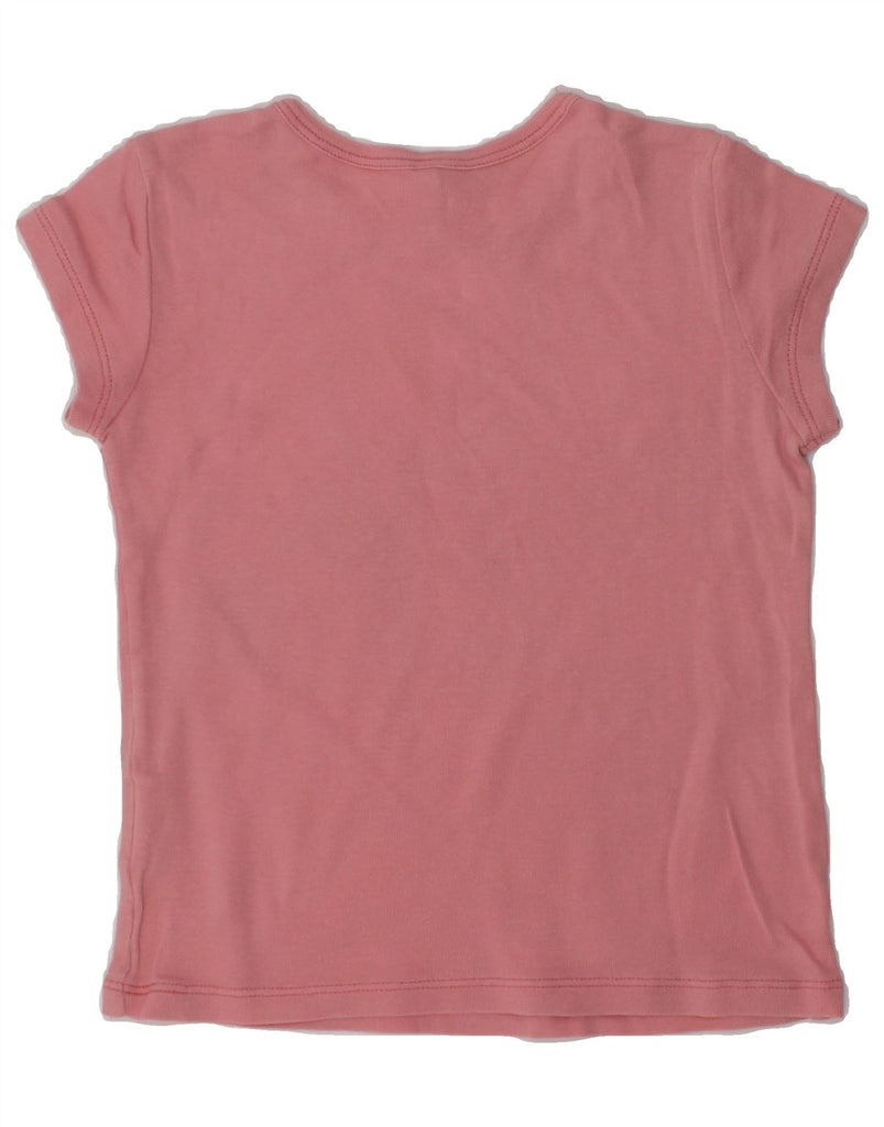 BENETTON Girls Graphic T-Shirt Top 3-4 Years 2XS Pink Cotton | Vintage Benetton | Thrift | Second-Hand Benetton | Used Clothing | Messina Hembry 