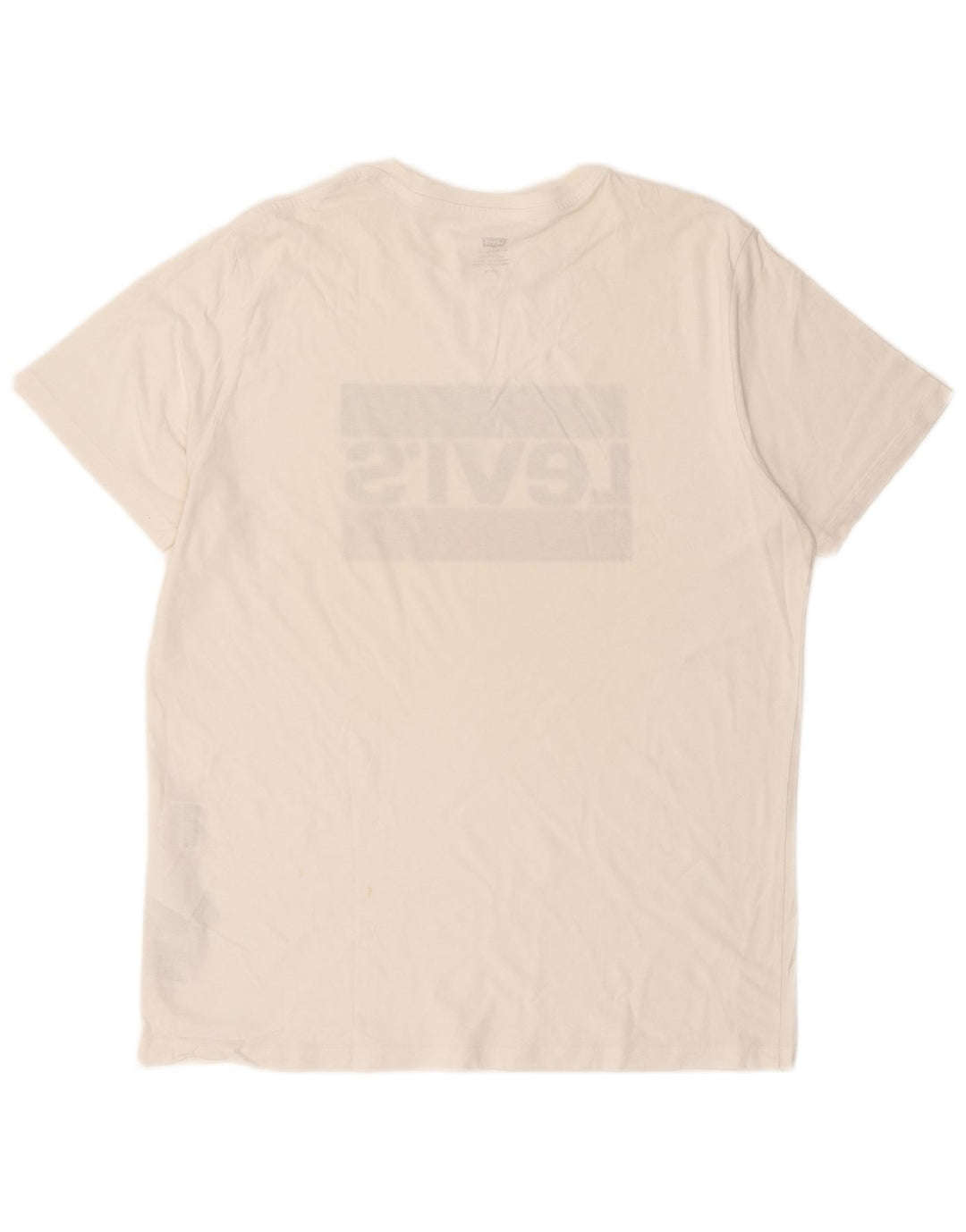 LEVI'S Mens Graphic T-Shirt Top Large White Cotton
