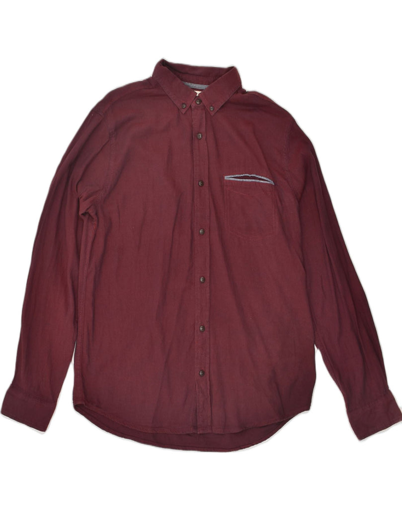 LEVI'S Mens Shirt Medium Maroon Cotton | Vintage Levi's | Thrift | Second-Hand Levi's | Used Clothing | Messina Hembry 