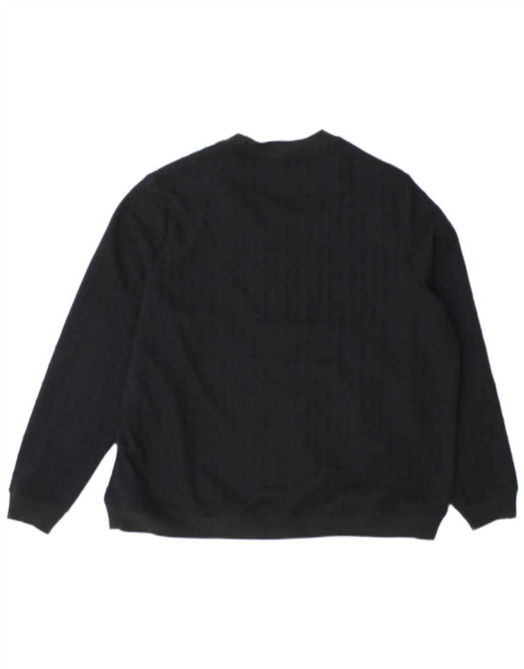 Marks & Spencer Womens Tracksuit Top Jacket UK 20 2XL Black Check Polyester