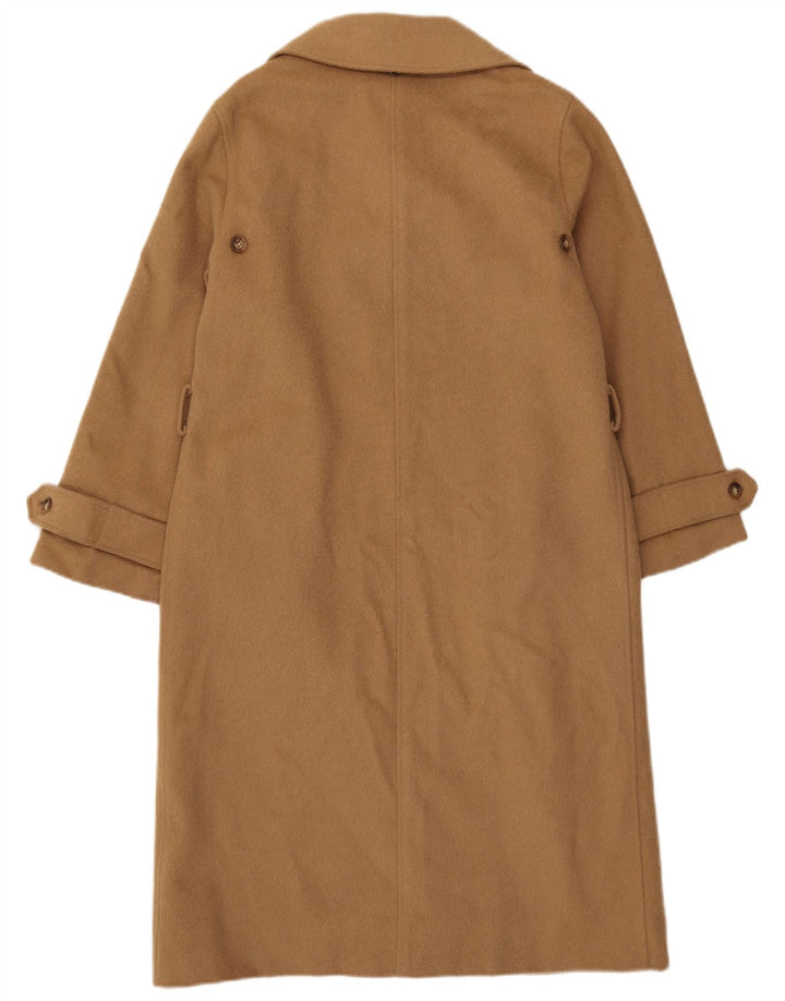COURLANDE Womens Double Breasted Coat UK 12 Medium Beige